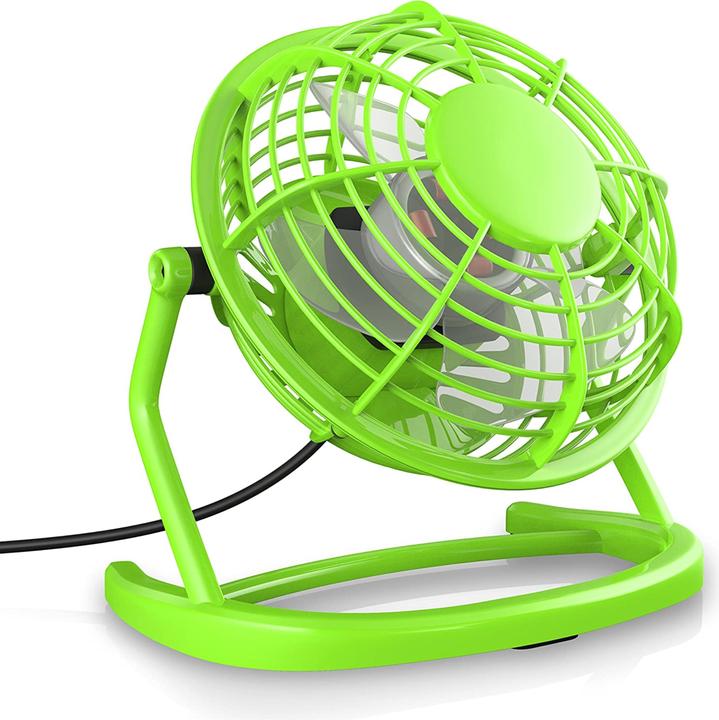 Produktbild CSL Mini USB Ventilator, Tischventilator neigbar, An/Aus-Schalter, optimal für den Schreibtisch, grün