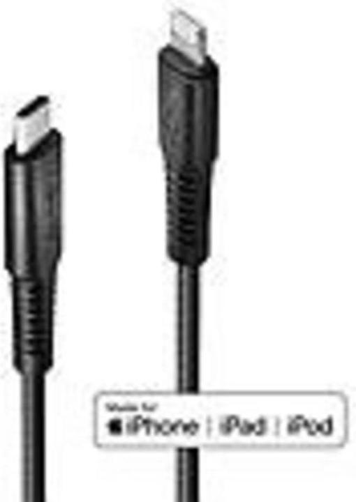 Actual product image Lindy reinforced USB Type C to Lightning charging cable (3 m, USB 2.0)