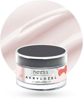 Neess Gel acrilico per unghie Donegal Milky Glitter 15g