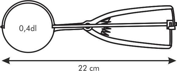 Actual product image Tescoma 420214 (Ice cream scoop)