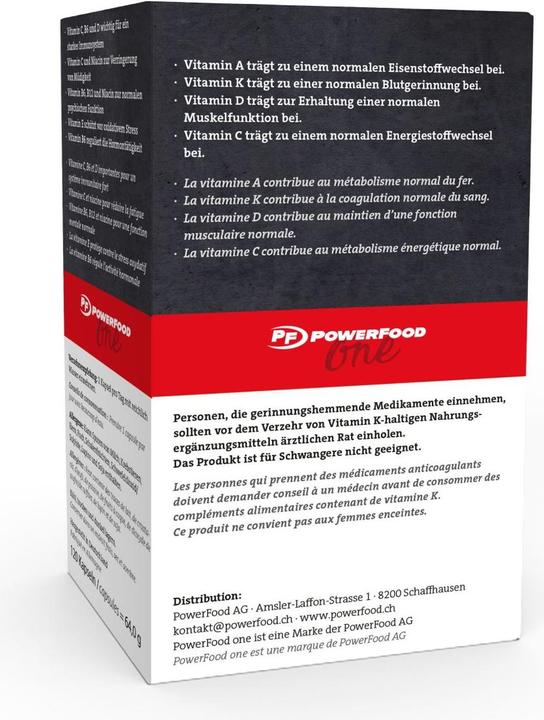 Produktbild PowerFood One Sport Vitamins (120 Stück, Kapseln, 521 g)