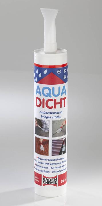 Image du produit No Name 40157 Aqua Dicht Mastic de réparation à base de fibres 1 kg (1 kg, Gris)