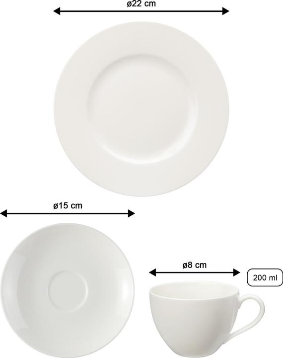 Actual product image Vivo by Villeroy & Boch Basic White (18 Piece)