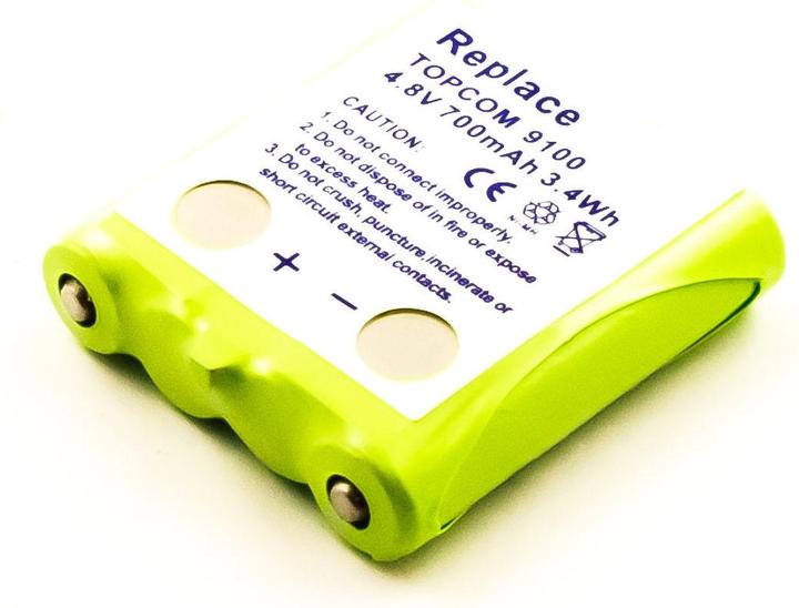 Produktbild AGI 98297 - Batterie/Akku - Topcom - Grün - TOPCOM TWINTALKER 9100 - Nickel-Metallhy (1 Stk., Gerätespezifisch, 700 mAh)