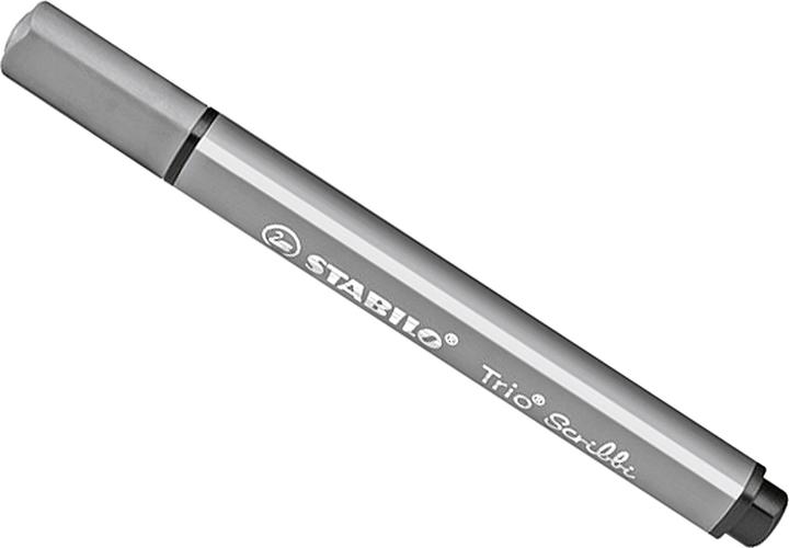 Actual product image STABILO Trio Scribbi Spring-loaded triangular felt-tip pen (Grey, 1 x)