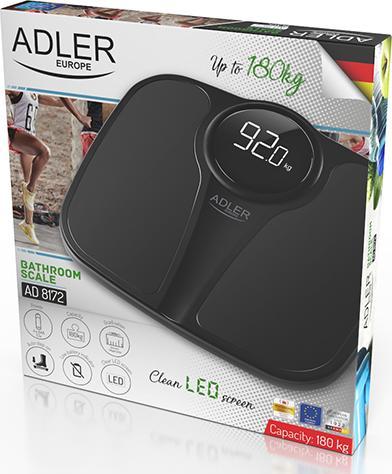 Produktbild Adler Electronic body scales AD-8172 (black) (180 kg)