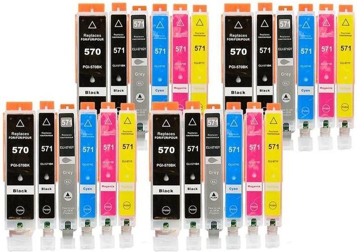 Actual product image Hermex Compatible Canon Pixma TS8050 Ink Cartridges (M, Y, C, FC, GY, PGBK)