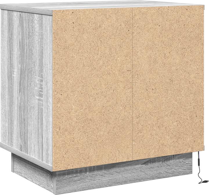 Produktbild VidaXL Grau Sonoma Holzwerkstoff Klein Nachttisch Rechteckig Modern (40 x 40 x 40 cm)