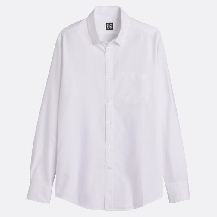La Redoute Collections Oxfordhemd mit Button-Down-Kragen