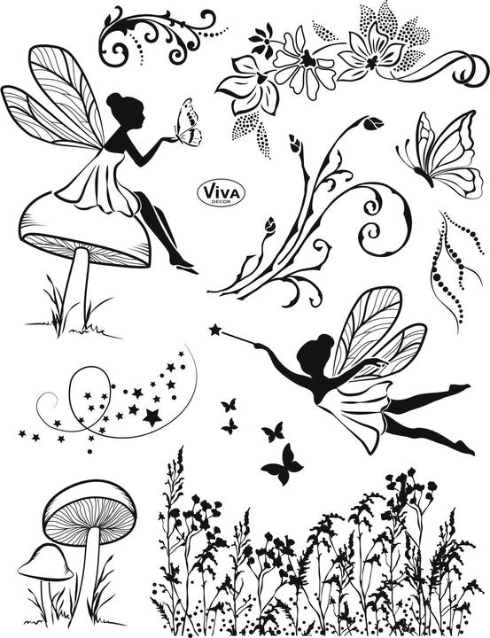 Produktbild Viva Decor Silikonstempel "Elfen"