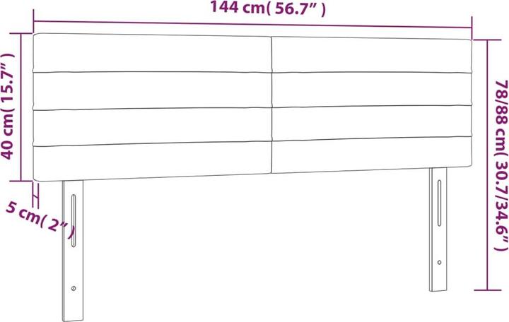 Produktbild VidaXL Erin (144 x 5 x 88 cm)