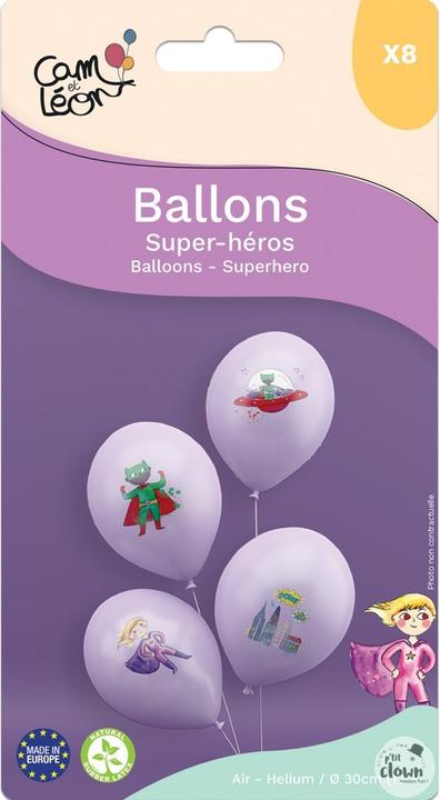 Actual product image P'tit Clown Balloons Avengers