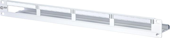 Produktbild Metz Connect BTR Modultraeger 48,3cm 19Z 1HE alu-elox f. 4 6fach Module 1HE f. vier 6fach-Module 1HE Sichtfens...