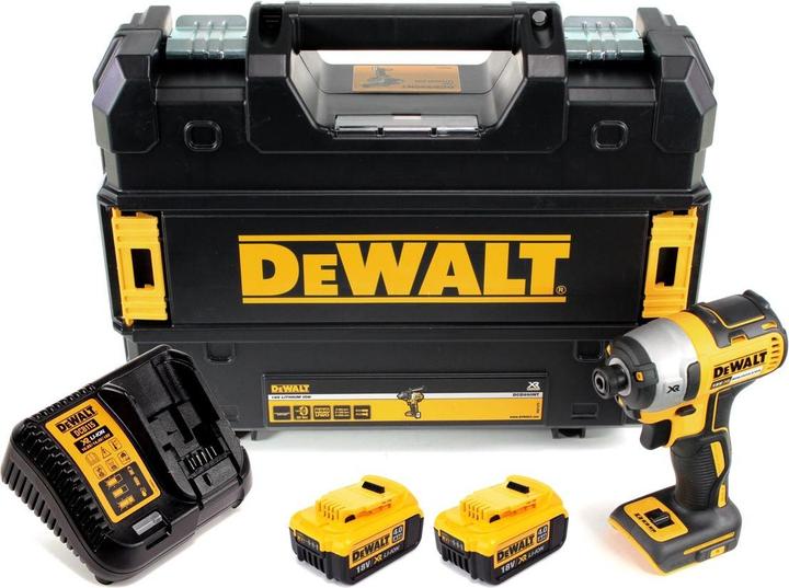 Produktbild DeWalt DCF 887 M2 Akku Schlagschrauber 18V 205Nm 1/4" Brushless + 2x Akku 4,0Ah + Schnellladegerät (Akkubetrieb)