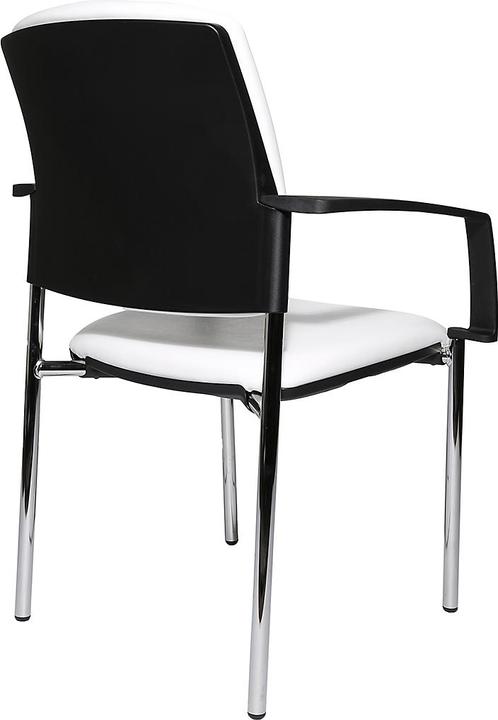 Actual product image Topstar BtoB 10 visitor chair, 4-legged frame, imitation leather upholstery, stackable, incl.