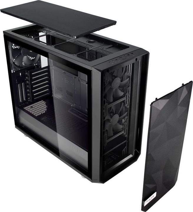 Actual product image Fractal Meshify S2 Black - TG (ATX, mATX, Mini-ITX, E-ATX)