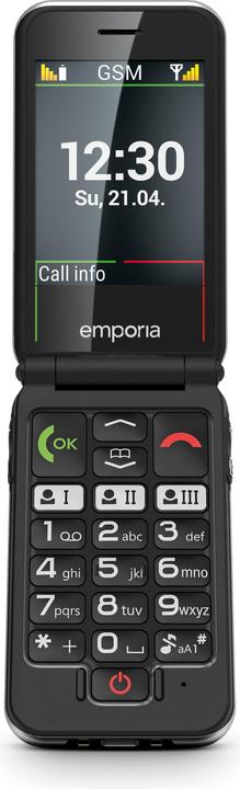Immagine prodotto Emporia V228 7,11 cm (2,8") Nero Telefono entry-level (2.80", 2 Mpx, 2G)