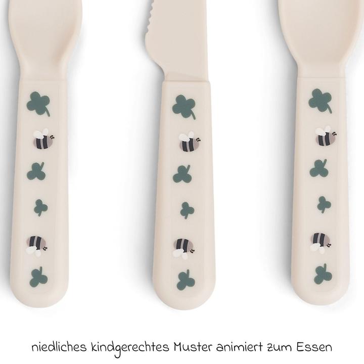 Actual product image Done by Deer Esslernbesteck 3-tlg. Besteck-Set Foodie - Tiny Farm -