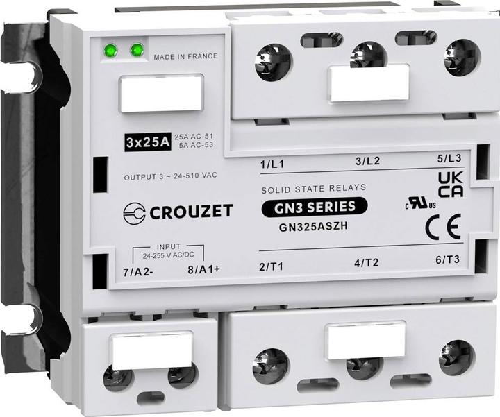 Actual product image Crouzet Solid state relay GN325ASZH 25A Switching voltage (max.): 510 V/AC Special zero crossing 1pc.