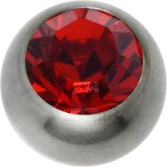 Produktbild Bijouteria 1.2mm Titan Piercingteil (Kristall, Titan)
