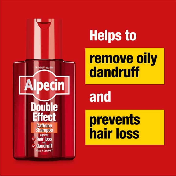 Image du produit Alpecin Shampooing à la caféine Double effet (200 ml, Shampoing liquide)