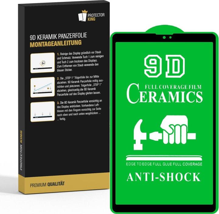 Produktbild Protectorking 3x Ceramic-Glass Full Cover HD Klar (3 Stück, Galaxy Tab A7 Lite)