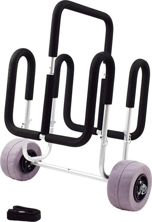 Actual product image 9WS Chariot alu 2 paddle roues basse pression spcial plage