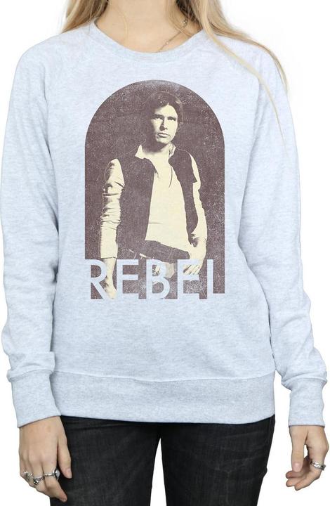 Actual product image Star Wars Womens/Ladies Han Solo Rebel Sweatshirt (M)