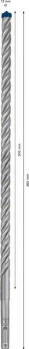 Actual product image Bosch Professional Zubehör EXPERT SDS plus-7X hammer drill, 12 x 300 x 365 mm (12 millimetres)