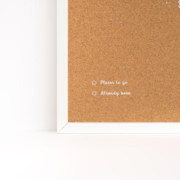 Actual product image Miss wood World map (Bulletin board, World map, 60 x 45 cm)