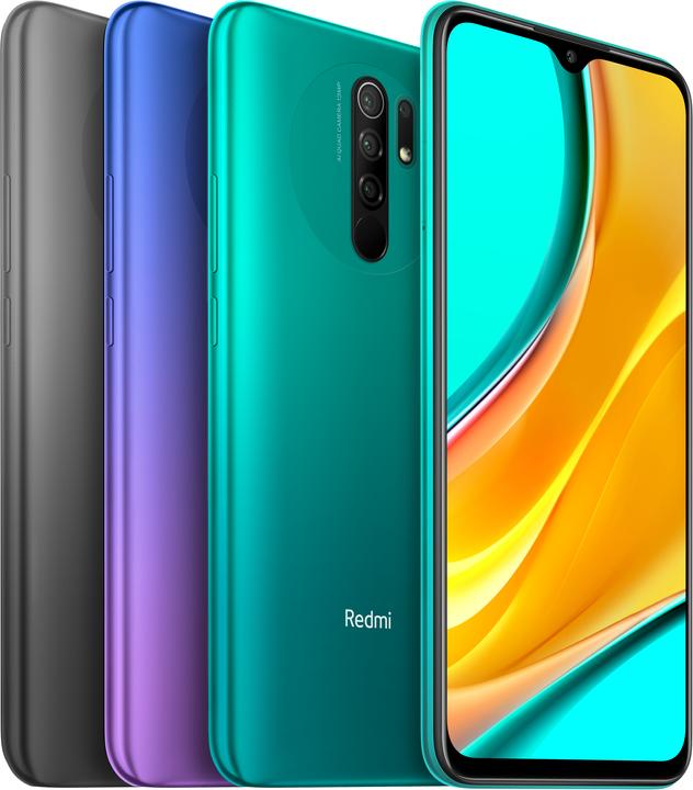 Actual product image Xiaomi Redmi 9 (32 GB, Sunset Purple, 6.53", Dual SIM + SD, 13 Mpx, 4G)