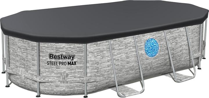 Actual product image Bestway Steel Pro MAX Splashview Frame P ool Komplett-Set mit Filterpumpe 427x250 (427 x 250 x 100 cm)