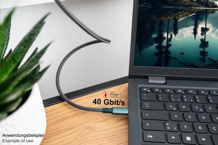 Image du produit Good Connections Câble USB 4.0 Gen. 3x2 40GBit/s 240W 8Ka60Hz USB-C mâle vers femelle (0.50 m, USB 4.0, 240 W)