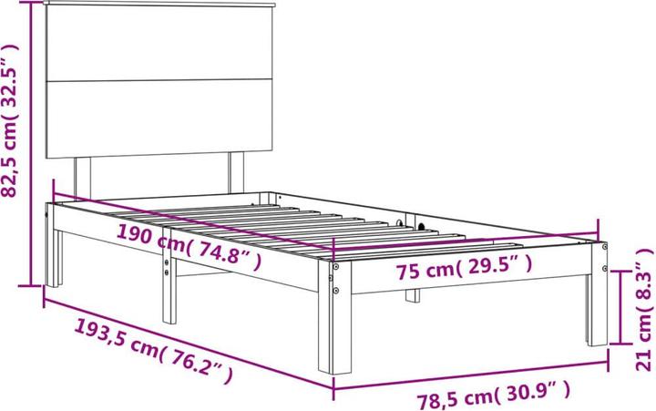Image du produit VidaXL Stergiana (75 x 190 cm)