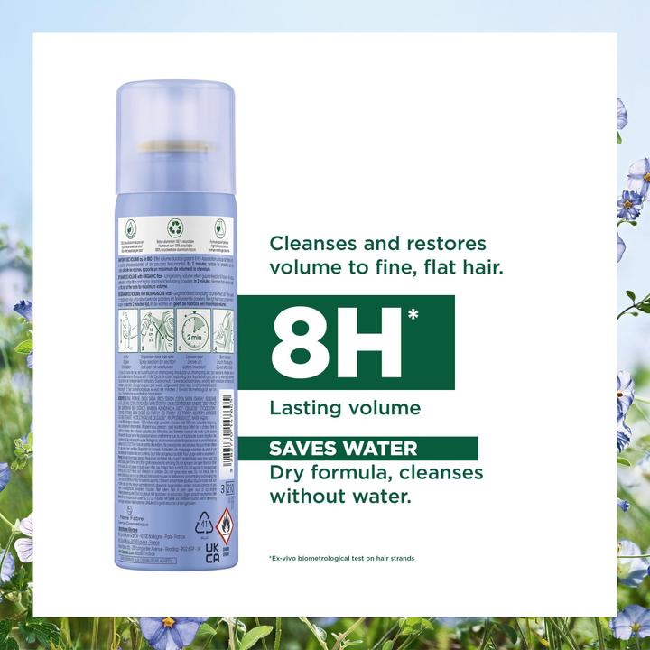 Image du produit Klorane Shampooing sec volumateur au lin BIO (150 ml, Shampoing sec)