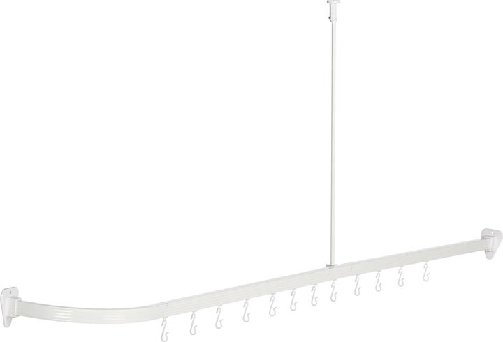 Actual product image Ridder 52001 Shower Curtain Rail, 90x90 cm White (90 x 90 cm)