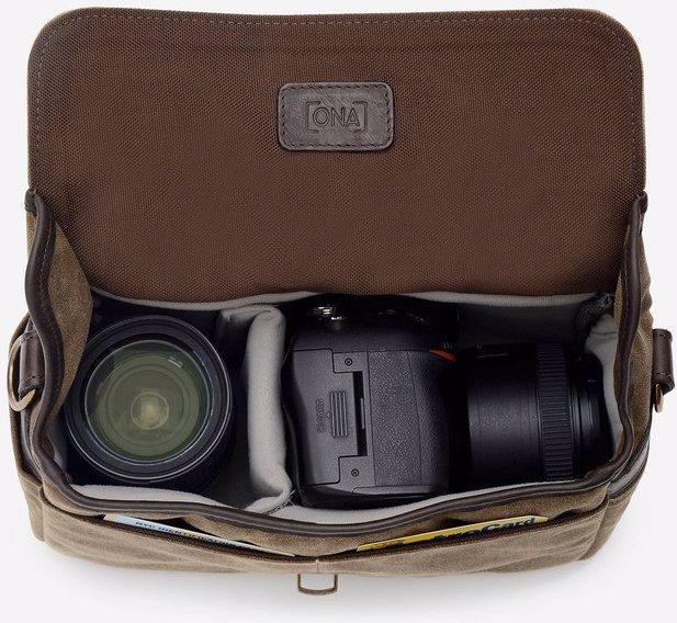 Actual product image ONA Bowery Field Tan (Camera shoulder bag, 3.83 l)