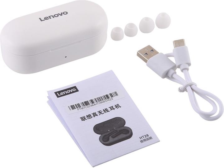 Actual product image Lenovo Bluetooth Calbelless Earphones In-Ear (4 h, Wireless)