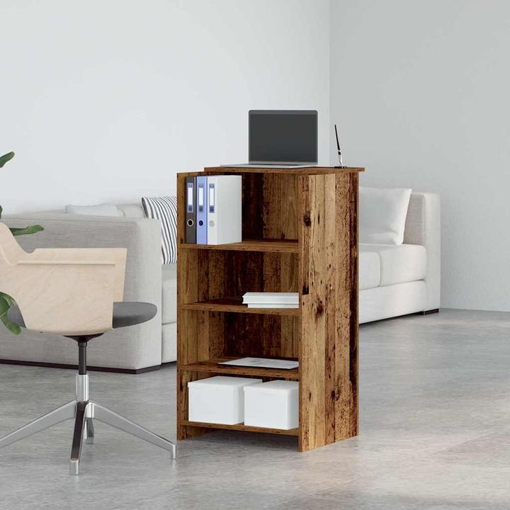Produktbild VidaXL Empfangstheke Altholz-Optik 55x50x103,5 cm Holzwerkstoff Empfangstresen