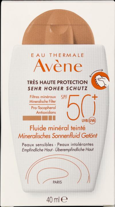 Actual product image Avène Solar fluid mineral tinted SPF50+ (Suntan cream, SPF 50+, 40 ml, 71 g)