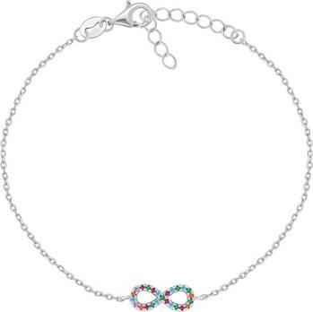 Produktbild Brilio Silver - Charming silver bracelet with blue zircons Infinity BR42WB