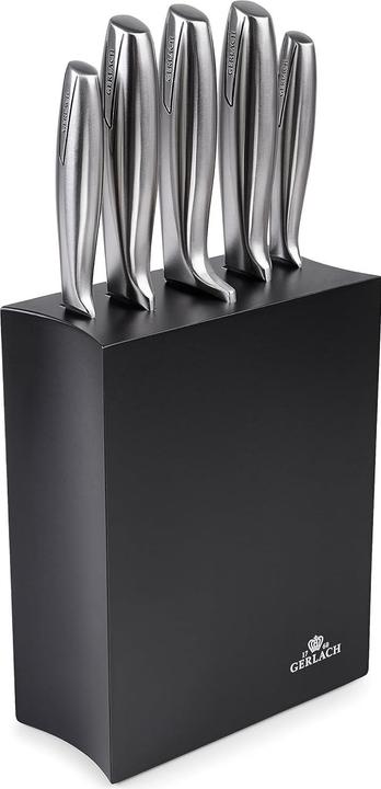 Gerlach Jerlach Modern knife in black 5 pcs. in the block.