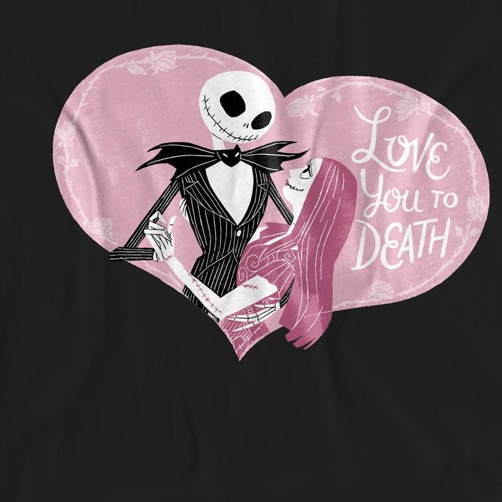 Immagine prodotto The Nightmare Before Christmas Love You To Death Maglietta San Valentino Adulto Unisex (L)
