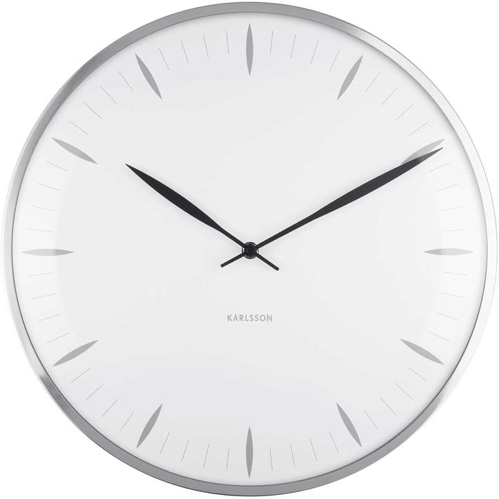 Actual product image Karlsson Wall clock Leaf White (40 cm)