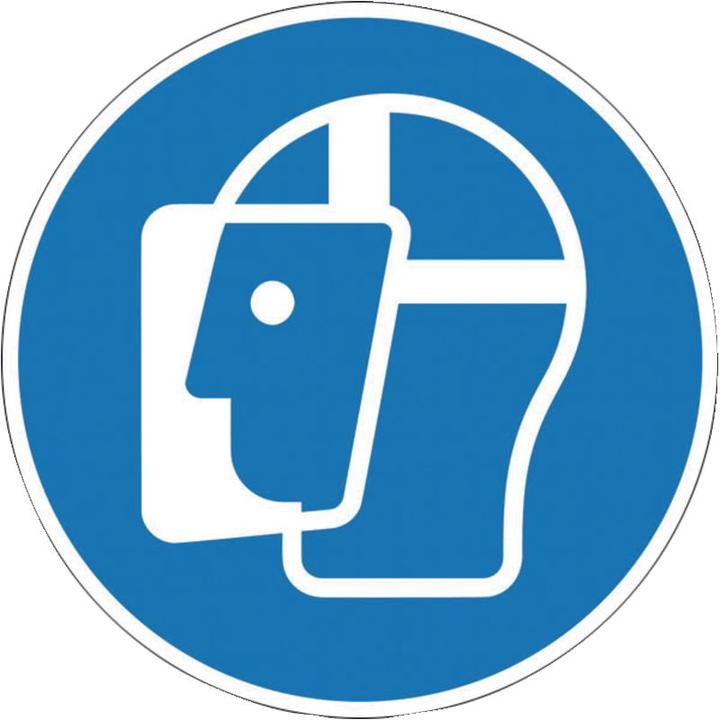Image du produit SafetyMarking Panneau d'obligation Utilisez une protection pour le visage Ø 200 mm