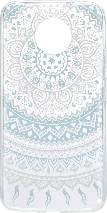 Produktbild König Design Henna Cover für Handy Motorola Moto E4 Plus Case Schutz Hülle Silikon Sonne Blau (Motorola Moto E4 Plus)
