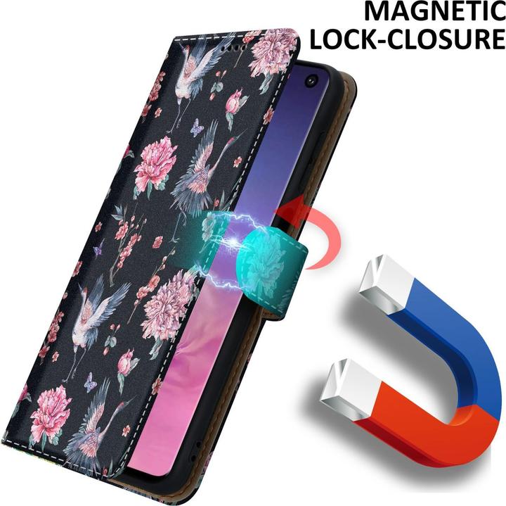 Actual product image Cadorabo Book cover with print (Samsung Galaxy S10)