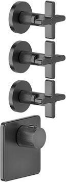 Produktbild Gessi Inciso Wellness Fertigmontage-Set für 3/4 Hochleistungs Unterputz-Thermostat, vertikale Monta