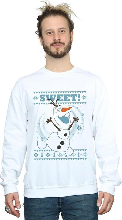 Actual product image Disney Mens Frozen Olaf Sweet Christmas Sweatshirt (M)