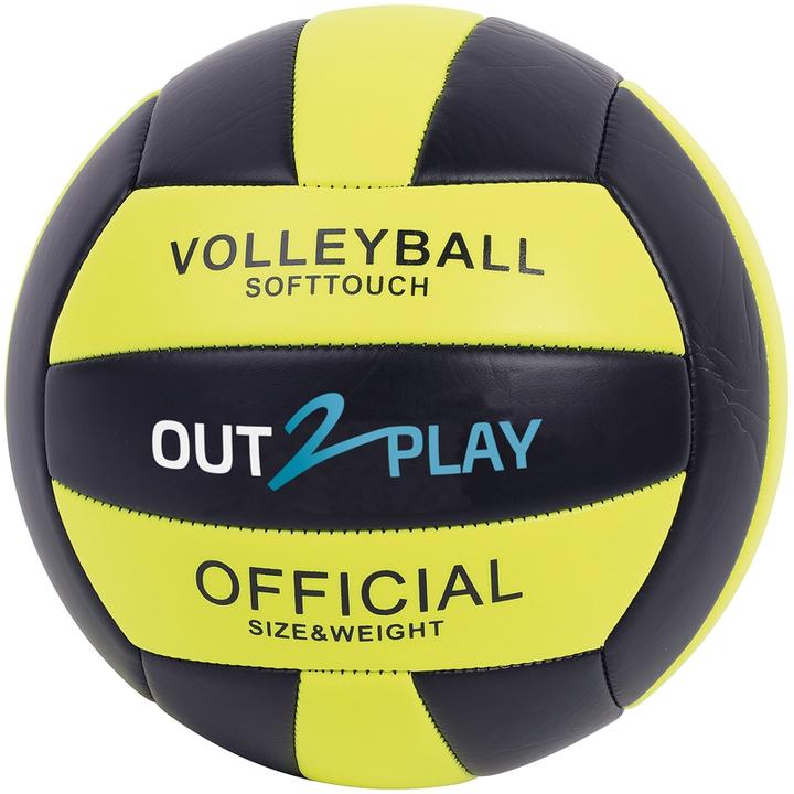 WDK Schwarz Genähter Volleyball 260g T5 Aufgeblasen – Out2play